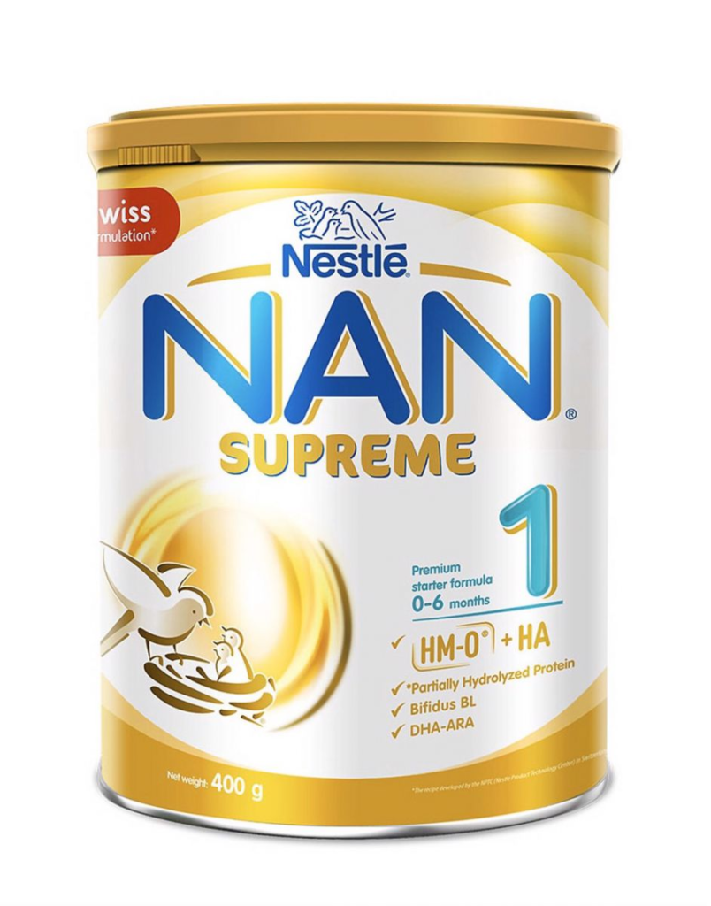 Sữa nan supreme 1 có chứa DHA